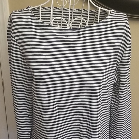 ❣Dark navy and white striped top - Picture 2 of 7